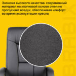 Кресло офисное BRABIX PREMIUM "Work EX-513", экокожа, черное, 531943 — арт. SAMSON-531943