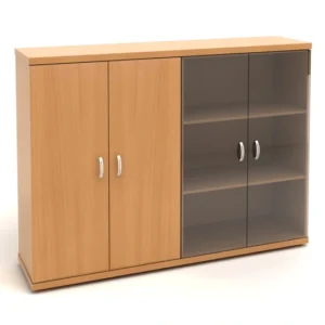 КЭ103 Шкаф низкий (КЭ19*2+КЭ31+КЭ23*2+БСКТ410*2+ФС03*2) (1704*424*1274) Эталон (КЭ103) — арт. MONOLIT-P-6F7433A99DF4