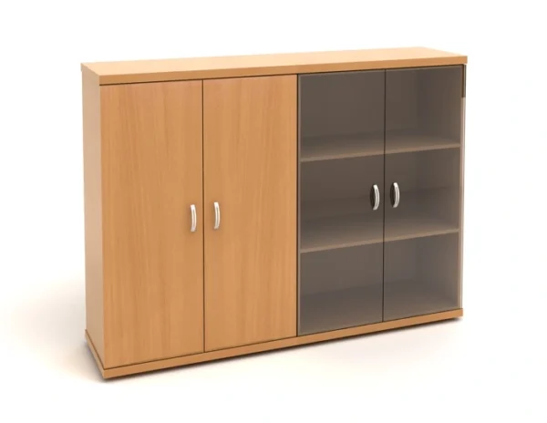 КЭ103 Шкаф низкий (КЭ19*2+КЭ31+КЭ23*2+БСКТ410*2+ФС03*2) (1704*424*1274) Эталон (КЭ103) — арт. MONOLIT-P-6F7433A99DF4