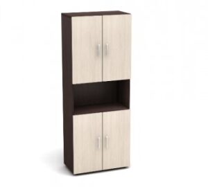 К4 Канц Шкаф высокий одна открполка (700х350х1830) (ШК31+ДК32х4) (К4-кан) — арт. К4