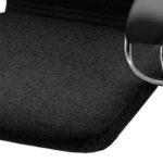 Кресло офисное МЕТТА "К-27" хром, ткань, сиденье и спинка мягкие, черное — арт. SAMSON-532456
