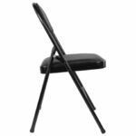 Стул складной BRABIX "Golf Plus CF-003 Комфорт", черный каркас, кожзам черный, 531566 — арт. SAMSON-531566