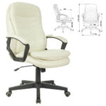 Кресло офисное BRABIX PREMIUM "Omega EX-589", экокожа, бежевое, 532095 — арт. SAMSON-532095