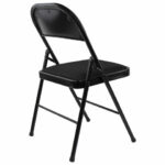 Стул складной BRABIX "Golf Plus CF-003 КОМФОРТ", чёрный каркас, чёрная ткань, 532889 — арт. SAMSON-532889