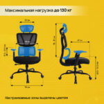 Кресло BRABIX PREMIUM "Fargo ER-710", синхромеханизм, 3D подлокотники, сетка/ткань TW, черное, 532949 — арт. SAMSON-532949