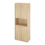 КЦ29(Акация лорка31) Шкаф 1 откр. полка 700х338х1845 (КЦ14+КЦ17*4)