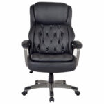 Кресло BRABIX PREMIUM "Regal EX-557", НАГРУЗКА до 150 кг, пружинный блок, экокожа, черный, 532945 — арт. SAMSON-532945