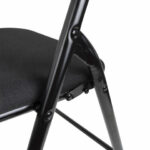 Стул складной BRABIX "Golf CF-007", чёрный каркас, чёрная ткань, гофрокороб, 533025 — арт. SAMSON-533025