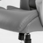 Кресло офисное BRABIX PREMIUM "Level EX-527", пружинный блок, рециклированная кожа, серое, 531937 — арт. SAMSON-531937