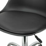 Кресло стул BRABIX "Eames MG-310 CH", хром, пластик черный, экокожа черная, 532925 — арт. SAMSON-532925