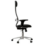 Кресло МЕТТА "ErgoLife" 10 B1-117D, хром, синхромеханизм, 2D-подлокотники, экокожа, черное — арт. SAMSON-532994