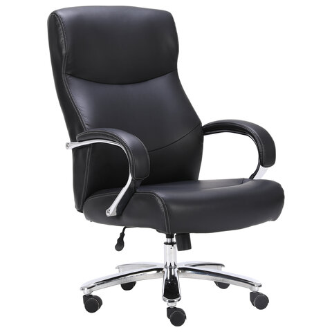 Кресло офисное BRABIX PREMIUM "Total HD-006", НАГРУЗКА до 180 кг, экокожа, хром, черное, 531933 Кресло офисное BRABIX PREMIUM "Total HD-006", НАГРУЗКА до 180 кг, экокожа, хром, черное, 531933 — арт. SAMSON-531933