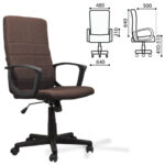 Кресло офисное BRABIX "Focus EX-518", ткань, коричневое, 531577 — арт. SAMSON-531577