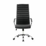 Кресло офисное BRABIX "Style EX-528", экокожа, хром, черное, 531947 — арт. SAMSON-531947