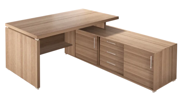 Стол с тумбой 1800х1800х770 Вектор (КВ6) — арт. MONOLIT-P-74867E6FA626