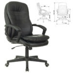 Кресло офисное BRABIX PREMIUM "Omega EX-589", экокожа, черное, 532094 — арт. SAMSON-532094