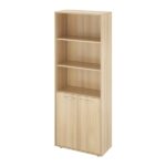 Шкаф 3 отрк. Полки 700х338х1845 (КЦ14+КЦ17*2) Канцлер (КЦ26) — арт. MONOLIT-P-04813429704B