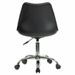 Кресло стул BRABIX "Eames MG-310 CH", хром, пластик черный, экокожа черная, 532925 — арт. SAMSON-532925