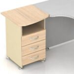 К37-мод(шамони светлый 18) К37 Модерн (М23+М36+М20) Тумба приставная левая 500х600х740
