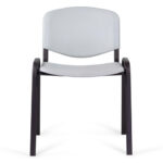 Стул STAFF "Iso Plast CF-009", черный каркас, пластик серый, 532570 — арт. SAMSON-532570