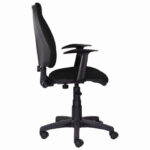 Кресло BRABIX "Comfort MG-321", регулируемая эргономичная спинка, ткань, черное, 532556 — арт. SAMSON-532556