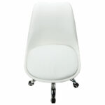 Кресло стул BRABIX "Eames MG-310 CH", хром, пластик белый, экокожа белая, 532923 — арт. SAMSON-532923