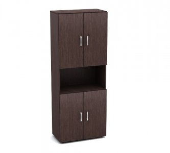 К4 Канц Шкаф высокий одна открполка (700х350х1830) (ШК31+ДК32х4) (К4-кан) — арт. К4