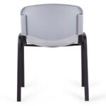 Стул STAFF "Iso Plast CF-009", черный каркас, пластик серый, 532570 — арт. SAMSON-532570