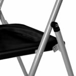 Стул складной BRABIX "Golf Lite CF-017", серебристый каркас, пластик чёрный, 532895 — арт. SAMSON-532895