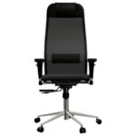 Кресло МЕТТА "ErgoLife" 10 B1-104D, хром, синхромеханизм, 2D-подлокотники, прочная сетка, черное — арт. SAMSON-532993