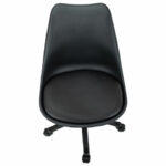 Кресло стул BRABIX "Eames MG-310 PL", пластик черный, экокожа черная, 532927 — арт. SAMSON-532927