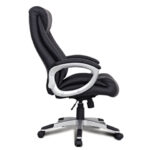 Кресло из натуральной кожи BRABIX "Grand EX-500", черное, 530861 — арт. SAMSON-530861