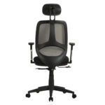 Кресло BRABIX "Saturn ER-400", с подголовником, комбинированное, черное/серое, 530871 — арт. SAMSON-530871