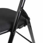 Стул складной BRABIX "Golf CF-007", чёрный каркас, чёрная ткань, 532892 — арт. SAMSON-532892