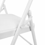 Стул складной BRABIX "Golf Plus CF-003 КОМФОРТ", белый каркас, кожзам белый, В КОРОБЕ, 533028 — арт. SAMSON-533028