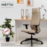 Кресло МЕТТА "ErgoLife" 10 B1-162D, пластик, синхромеханизм, 2D-подлокотники, ткань, бежевое — арт. SAMSON-532991