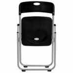 Стул складной BRABIX "Golf Lite CF-017", серебристый каркас, пластик чёрный, 532895 — арт. SAMSON-532895