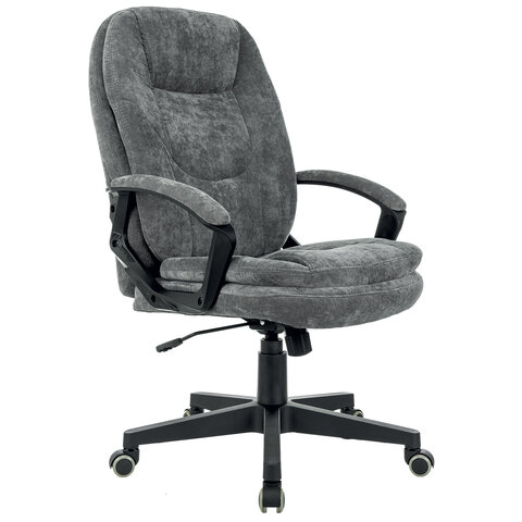 Кресло офисное BRABIX PREMIUM "Trend EX-568", велюр, серое, 533013 — арт. SAMSON-533013
