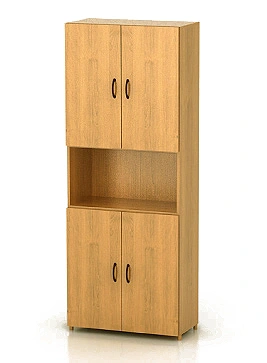 КФ17 Шкаф высокий (740х390х2002) (ШФ14+ДФ13*4) Фея (КФ17) — арт. MONOLIT-P-6AE1ADD90368