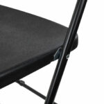 Стул складной BRABIX "Golf CF-002", черный каркас, пластик черный, 531563 — арт. SAMSON-531563