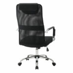 Кресло офисное BRABIX "Fit EX-514", с подголовником, хром, черное, 531949 — арт. SAMSON-531949