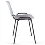 Стул STAFF "Iso Plast CF-009", черный каркас, пластик серый, 532570 — арт. SAMSON-532570