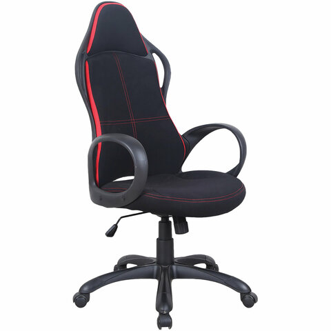 Кресло офисное BRABIX PREMIUM "Force EX-516", ткань, черное/вставки красные, 531571 — арт. SAMSON-531571