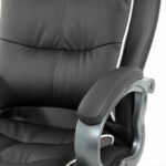 Кресло офисное BRABIX PREMIUM "Strong HD-009", НАГРУЗКА до 200 кг, экокожа черная, ткань серая, 531945 — арт. SAMSON-531945