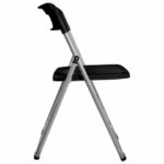 Стул складной BRABIX "Golf Lite CF-017", серебристый каркас, пластик чёрный, 532895 — арт. SAMSON-532895