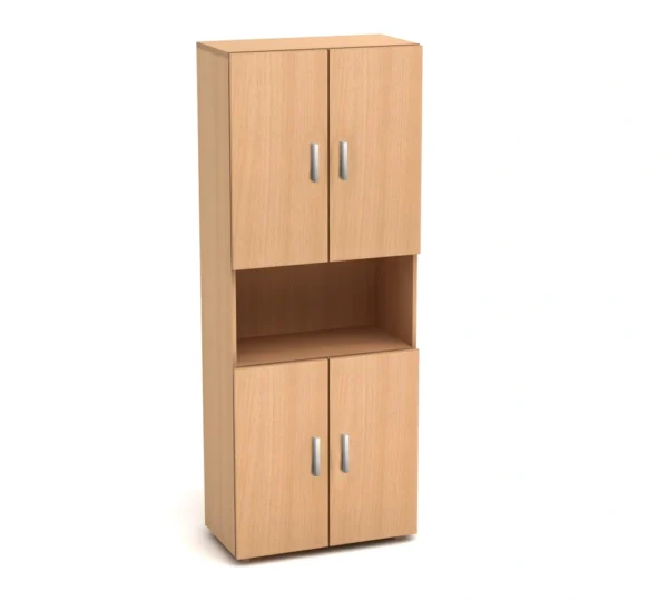 К4 Канц Шкаф высокий одна открполка (700х350х1830) (ШК31+ДК32х4) (К4-кан) — арт. MONOLIT-P-85B0F7383999