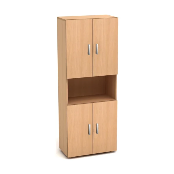 К4 Канц Шкаф высокий одна открполка (700х350х1830) (ШК31+ДК32х4) (К4-кан) — арт. MONOLIT-P-85B0F7383999