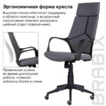 Кресло офисное BRABIX PREMIUM "Prime EX-515", ткань, серое, 532548 — арт. SAMSON-532548