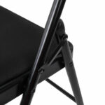 Стул складной BRABIX "Golf Plus CF-003 КОМФОРТ", чёрный каркас, чёрная ткань, 532889 — арт. SAMSON-532889