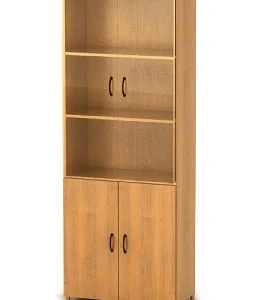 КФ14 Шкаф высокий со стеклом (740х390х2002) (ШФ14+ДФ11*2+ФС01*2+ДФ13*2) Фея (КФ14) — арт. MONOLIT-P-D3245A03C0C7